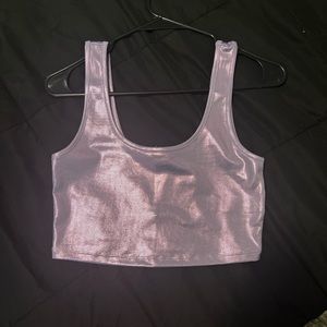 Rave purple crop top